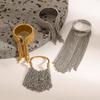 Jieding 18k Gold Stainless Steel Tassel Ring - European & American Niche Titanium Jewelry