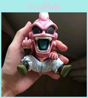 Ponadczasowy Design Dragon Ball Z Super Saiyan Kid Buu Pionowy Środkowy Palec Figurka z PVC