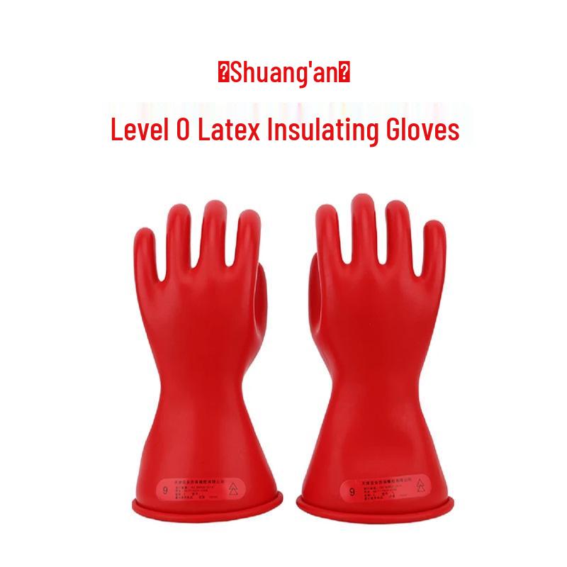 10kV Electrician Anti-Shock Insulating Rubber Gloves for Power Maintenance