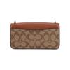 Coach Morgan Rindsleder mit Kunstleder Umhängetasche, Crossbody-Tasche Klein Damen Khaki Rotbraun Schwarz
