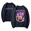 Damemote Casual Langermet trykt rundhals sweatshirt topp