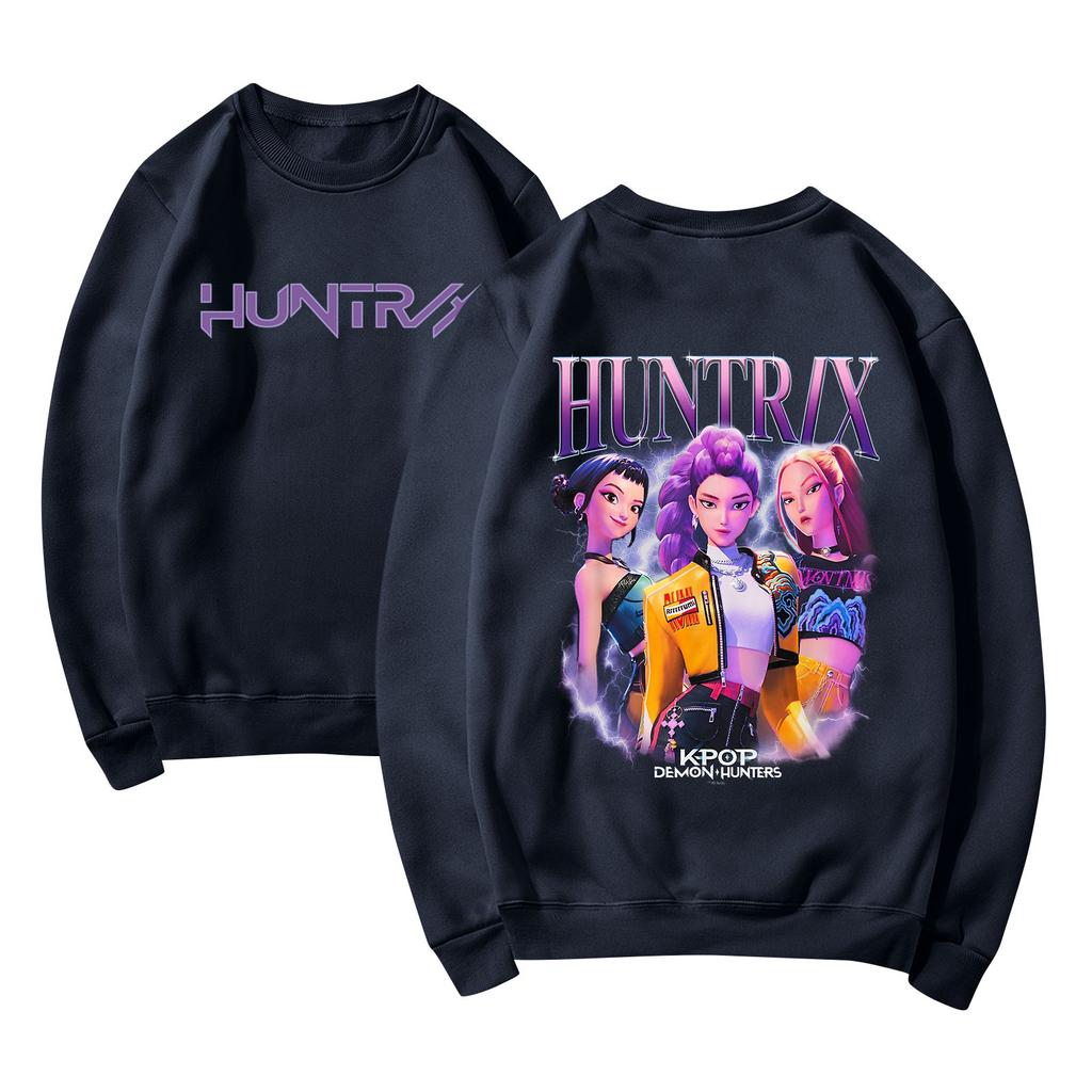 Damemote Casual Langermet trykt rundhals sweatshirt topp