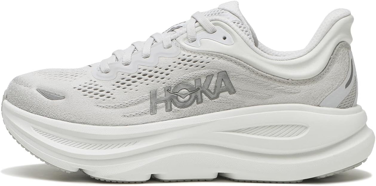 

HOKA Bondi 9 Running Jogging Light Size Shoes, Shoes, Gray, 25.5, Women s, 1162012-SDSTS
