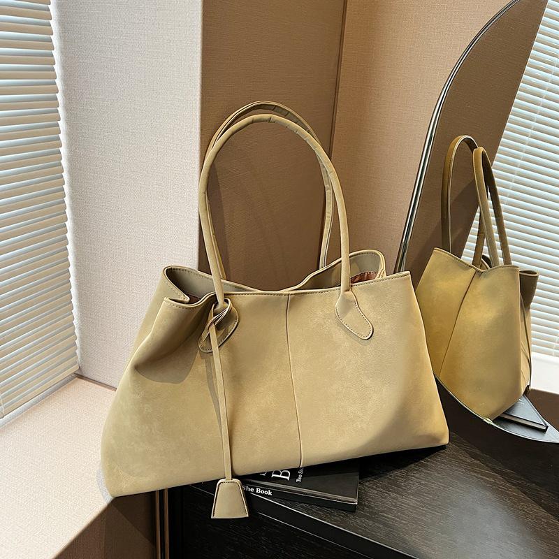 

Роскошная замшевая сумка-тоут - Ретро стиль, Вместительная, Универсальная женская сумка через плечо для осени/зимы 46*13*25 cm зелёный