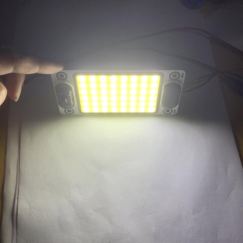 DC12V-24V COB LED Light Panel Board Universal for Car Truck SUV Steamer 600LM 28W 6000K Auto Interior Dome Reading Lamp