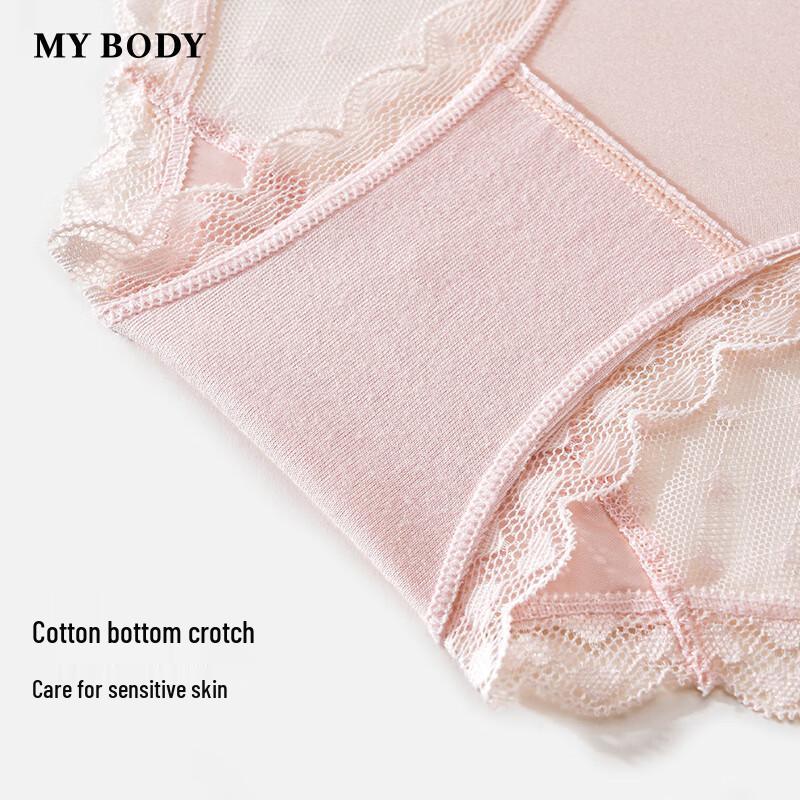 Mybody Women's Lace Mid-Low Waist Briefs