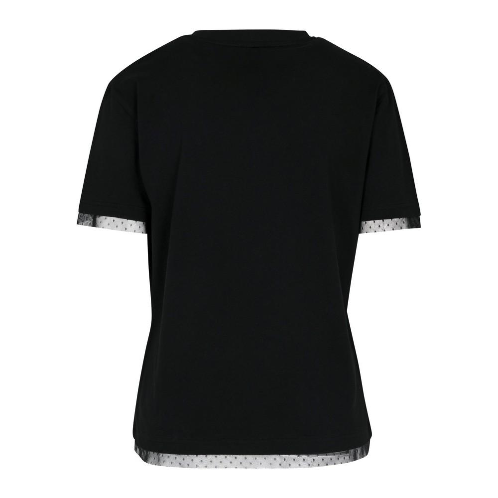 Build Your Brand Womens/Ladies Lace Detail T-Shirt
