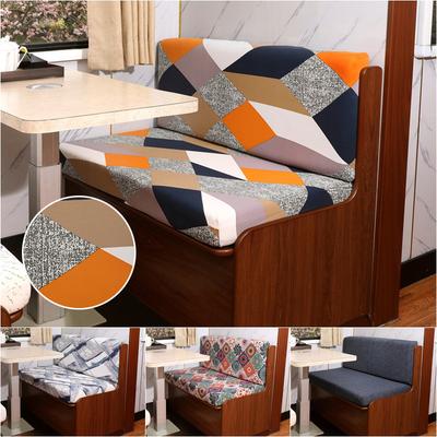 2pcs/set Floral Printed RV Dinette Cushions Covers Elastic Armless Sofa Covers Bench Seat Slipcovers Protector for Camper Car