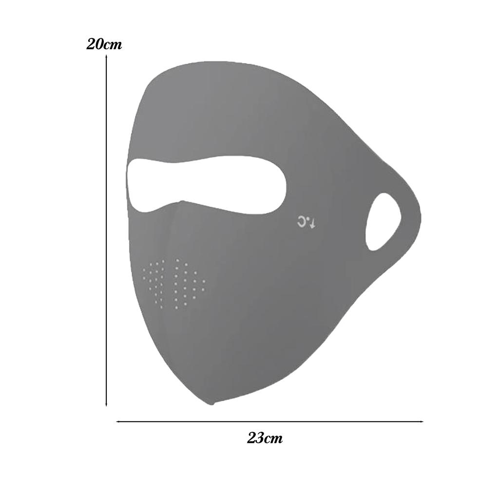 2026 Hyaluronic Acid Summer Full Face Sun Protection Mask Women's UV Shield Breathable Face Cover