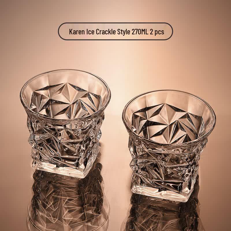 Qiwei Retro Octagonal Crystal Whiskey Glass