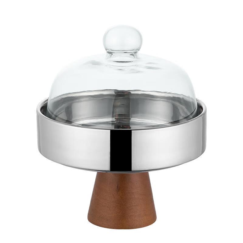 Nordic Ceramic High-Foot Serving Tray with Lid