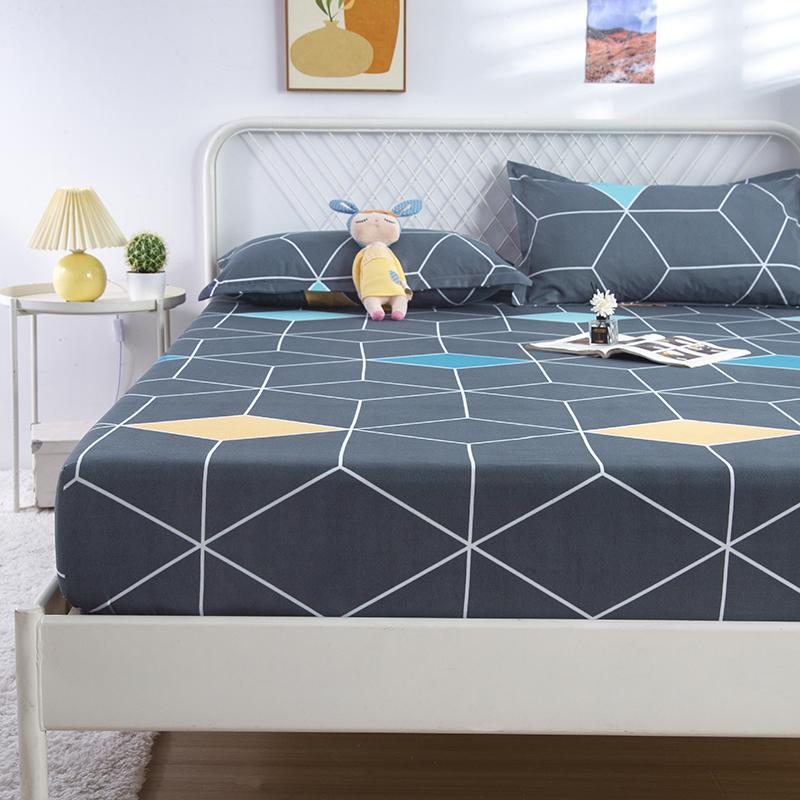 1 buc. Husă pentru saltea cearșaf îmbrăcat cu patru colțuri cu cearșaf de pat cu bandă elastică (Fara fata de perna)