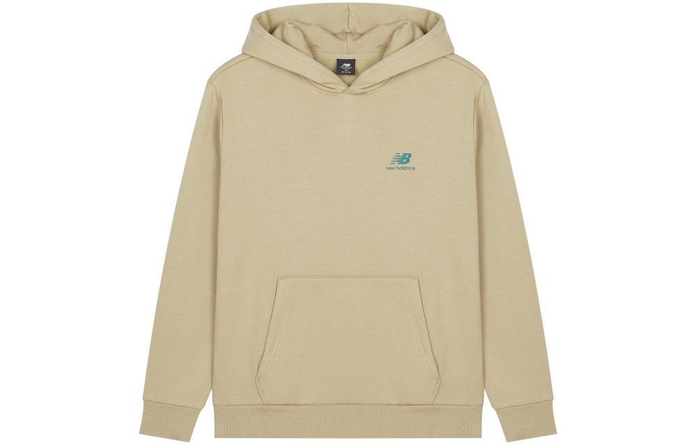 New Balance Sweatshirts Unisex Beige Yellow Hooded Moderate Other AMT24369-TWD S