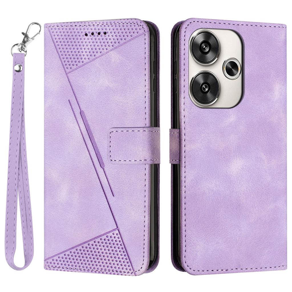 For Xiaomi Redmi Turbo 3 5G/Poco F6 5G PU Leather Stand Phone Case Imprinted Pattern Phone Cover with Stand