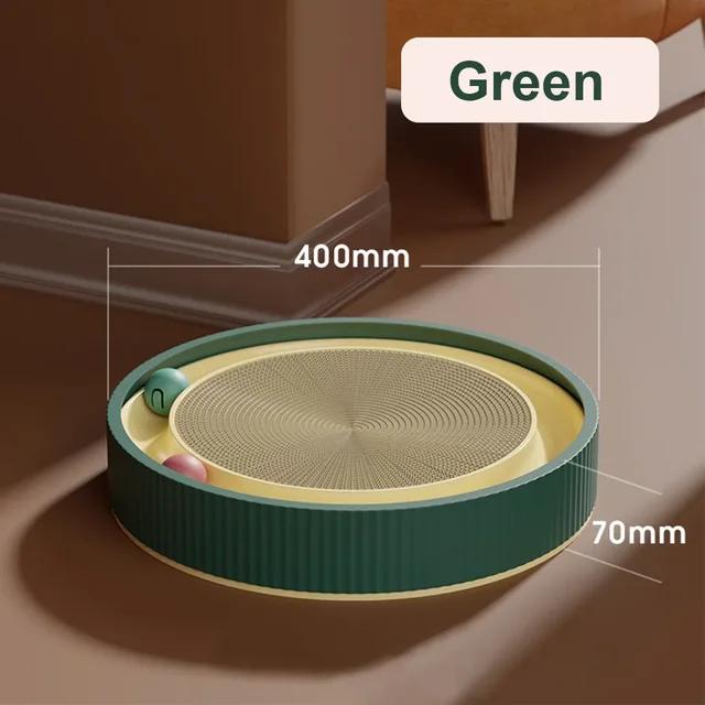 Round Cat Scratcher Bed Cat Scratching Board with Ball Toy Cat Scratcher Funny Sharpen Nails Scraper Can Replace Nest for Cats