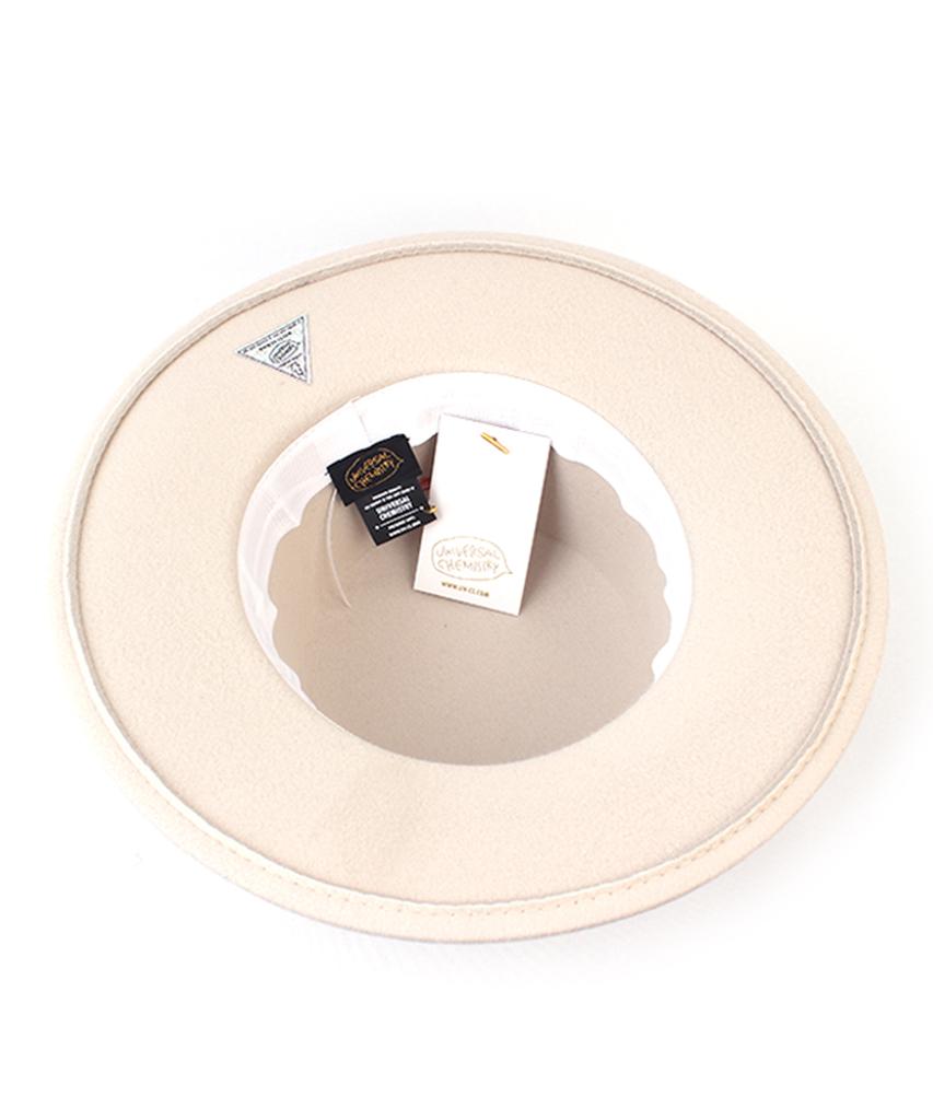 Yunibeosyeolkemiseuteuli Poly Ivory Flat Fedora