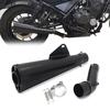 Exhaust / Muffler for Honda Rebel 500 17-25 Craftride Black