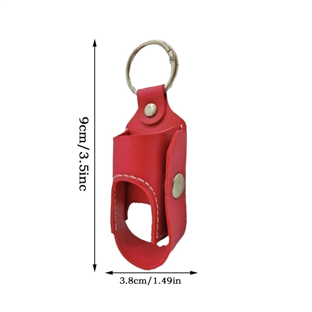 inhaler holder Portable PU Leather inhaler case keychain Spray bottle storage bag L-Shaped Inhaler Portable Stand for outdoor