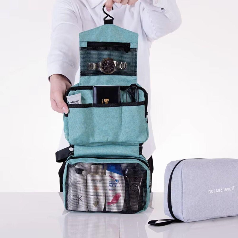 Hanging Hook Hanging Toiletry Bag Large Capacity Travel Cosmetic Bag  Wash Organizer