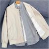Men's Cross-Border Casual Baseball Jacket - Light Mature Style, Street Cool, Loose Fit, Spring/Autumn Trendy Outerwear.