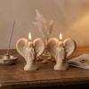 3D Wings Angel Silicone Candle Mold Goddess Sculpture Gypsum Making Tool DIY Church Decoration Native Dropping Resin Mold