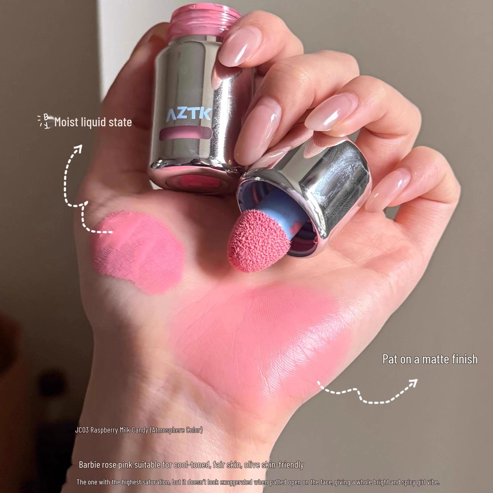 

AZTK Рідкі матові рум яна та бронзер для контурування та хайлайтингу у синіх та фіолетових відтінках