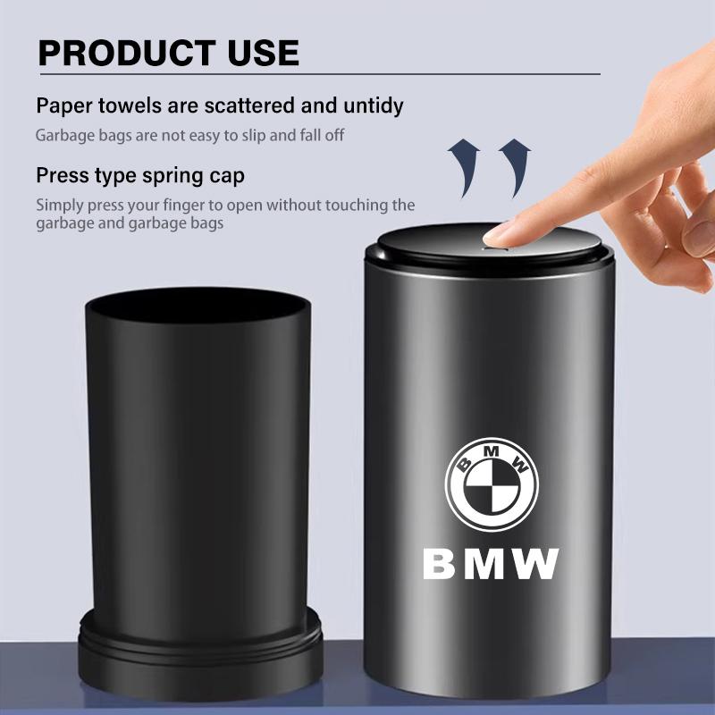 Car Trash Can Organizer Garbage Holder Storage Box Accessories For BMW E46 E90 E60 F10 E39 F30 E36 E87 E90 E30 E53 F31 E92