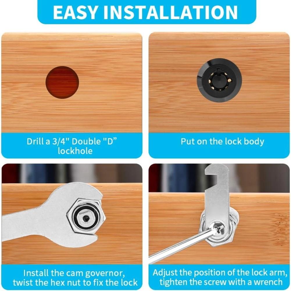 Enhanced Security Cabinet Lock Outdoor Lock Keyed Alike As Shown Toolbox Lock Outdoor Suitable Secure Access Easy Installation