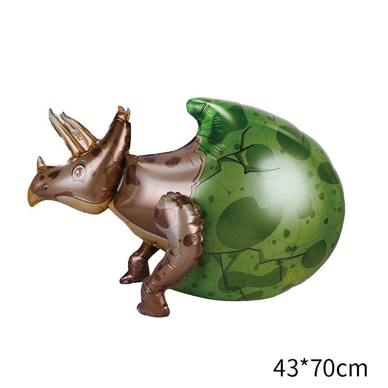 

Симуляция 4D Динозавр Алюминиевая Фольга Воздушный Шар Сращивание Сборка Игрушка Воздушный Шар Тема Мира Юрского Периода Украшение 3D simulated Triceratops eggshell