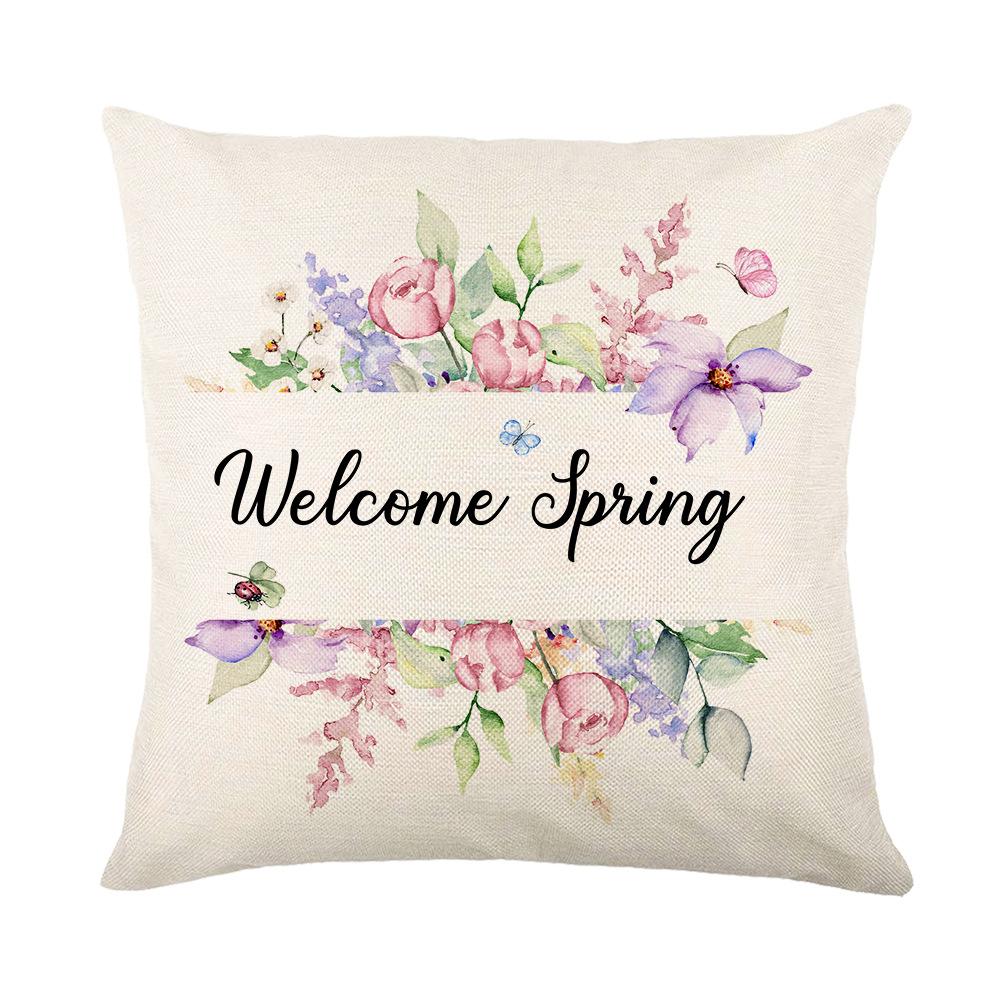 Spring New Style Pillow Garland Car Sofa Pillow Case Combination Bedroom Pillow Case