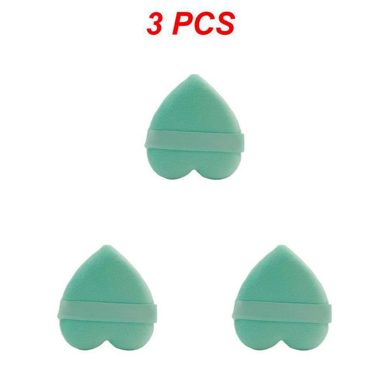 1/2/3PCS Heart-shaped Velvet Facial Face Makeup Puff Cosmetic Makeup Cotton Sponge Puffs Make Up Tools