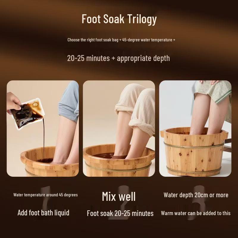 Tibetan Herbal Foot Soak: Concentrated Liquid & Plant Bag for Bath