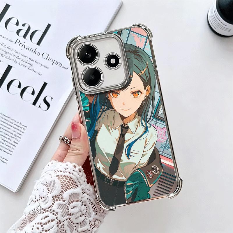 Shiraishi An Music Game Soft Phone Case For Xiaomi Redmi Note 14 15 Pro Plus 13 12 11S 11T 5G 10 9S 9 Plating Anti-Fall Fundas