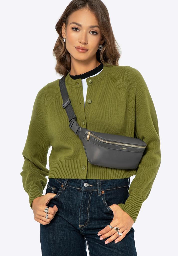 Wittchen Women's Nylon Waist Bag Gray