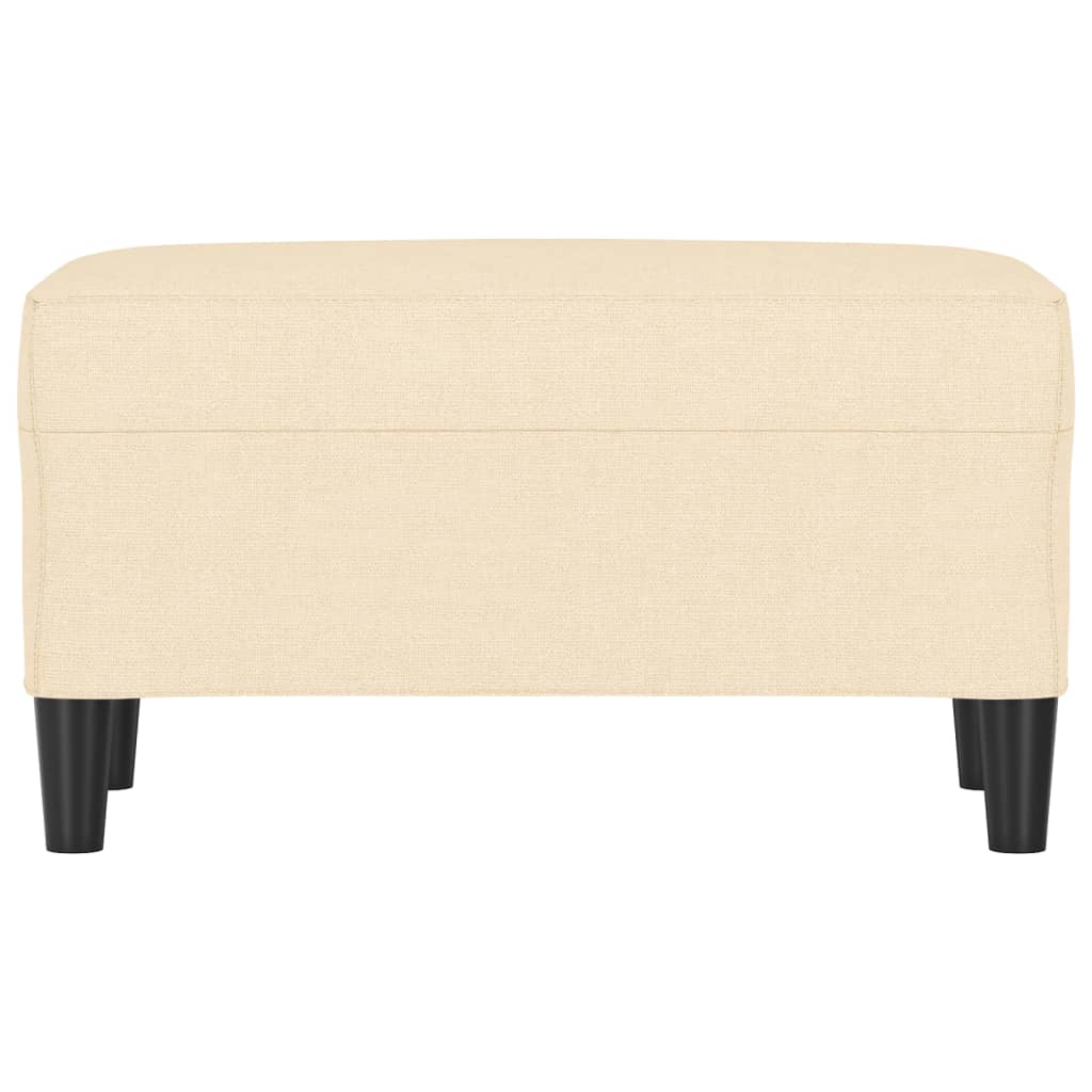 Cream Fabric Bench 70 X 35 X 41 Cm