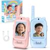 Kinder Video Walkie Talkie Set mit HD-Bildschirm Ein-Klick-Anruf Cartoon-Sprechanlage Einfache Bedienung Für Kinder Geschenk Outdoor Camping Reise