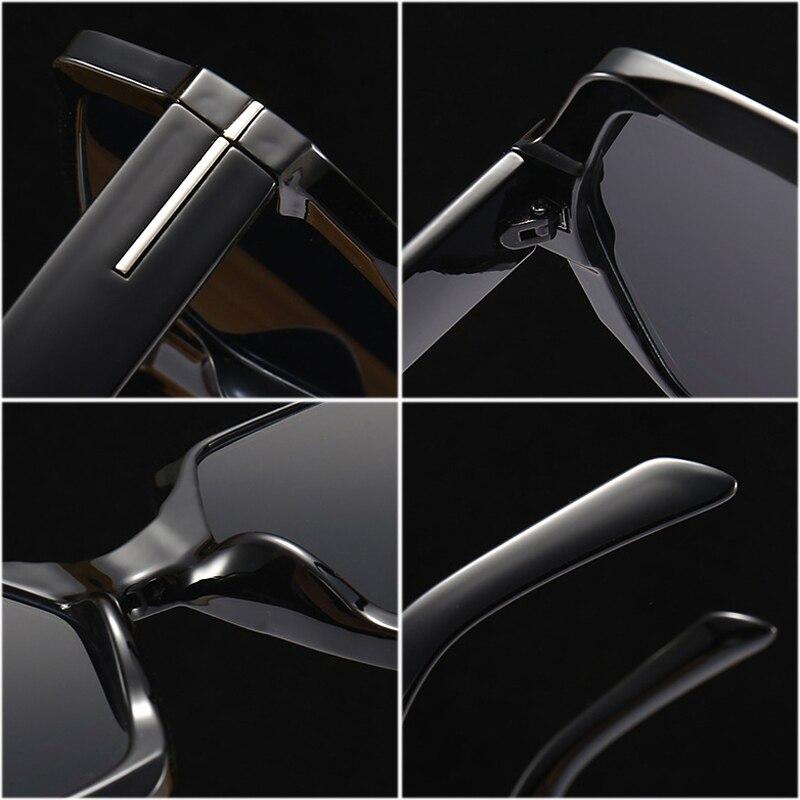 SO&EI Mote Polygon Square Dame Solbriller Retro Merke Designer Jelly Tea Eyewear Menn Gradient Solbriller Shades UV400