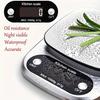 10kg Kitchen Scale Digital Kitchen Scale with Tare Function Electronic Jewelry Food Baking Scale LCD Display Stainless Steel