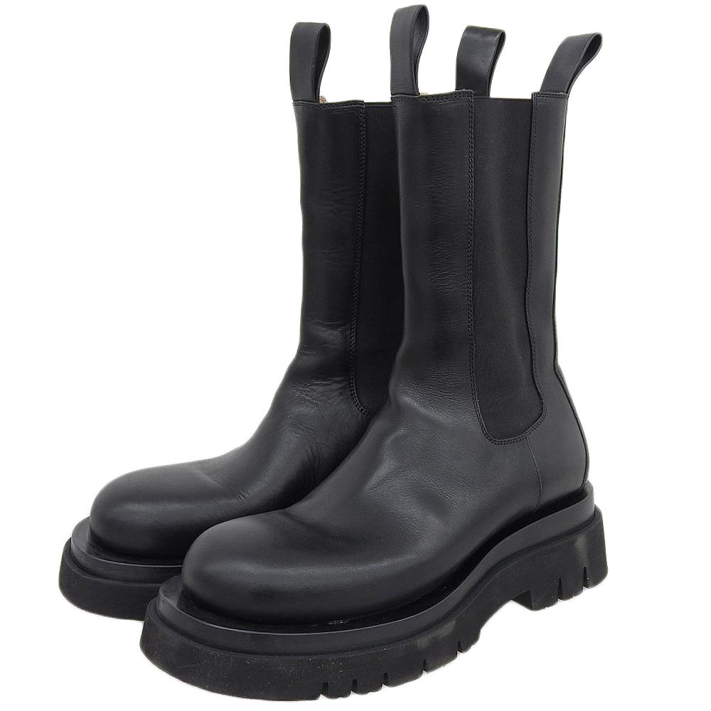 Bottega Veneta Ausgezeichneter Zustand LUG Chelsea Chelsea-Boots mit seitlichem Gummieinsatz, Damen, schwarz, Größe 38 Schuhe 38 schwarzBenutzt