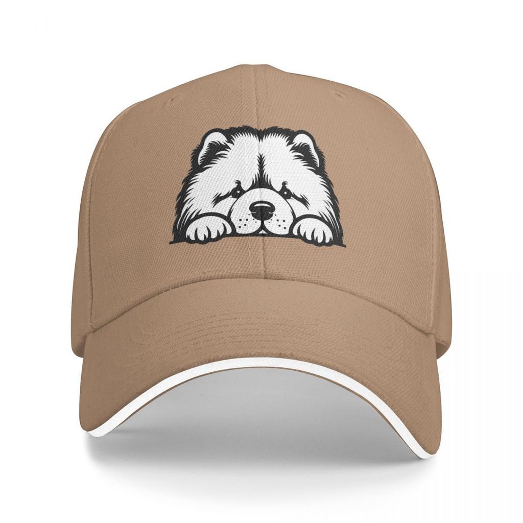 Unisex Baseball Hats Chow Chow Adorable Brown Puppy Outdoor Streetwear Summer Sports Baseball Caps Hip Hop Cap Casquette Hats