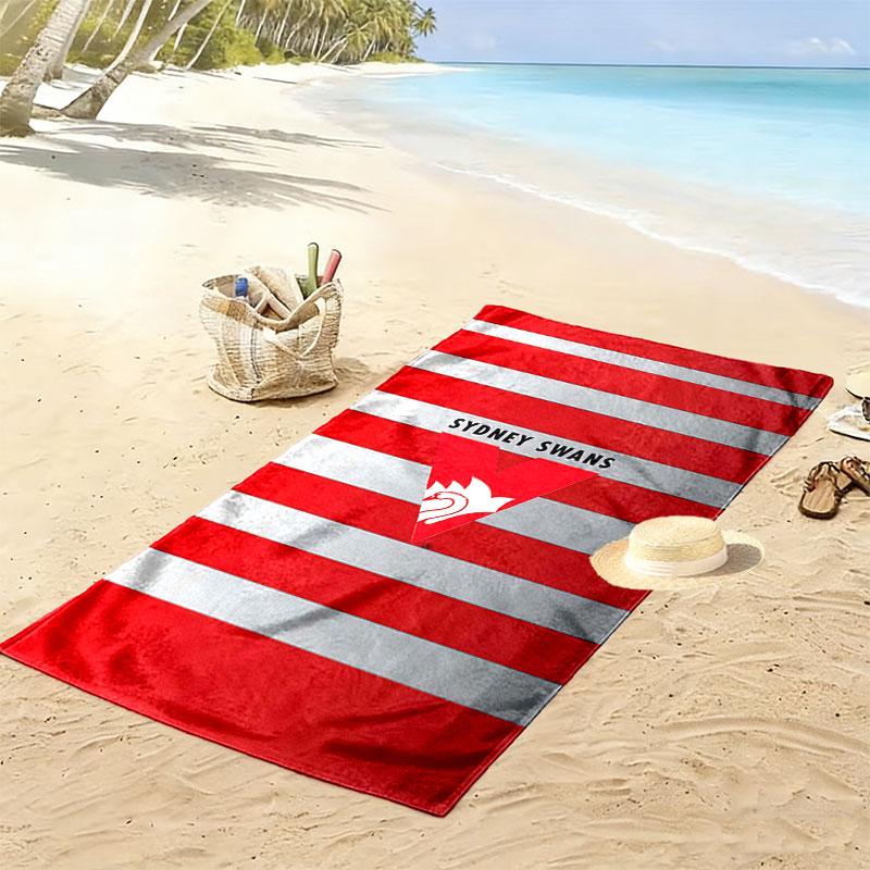 Sydney Swans Pride Print Beach Towel, Large Soft Quick Dry Towel for Beach Camping Swimming