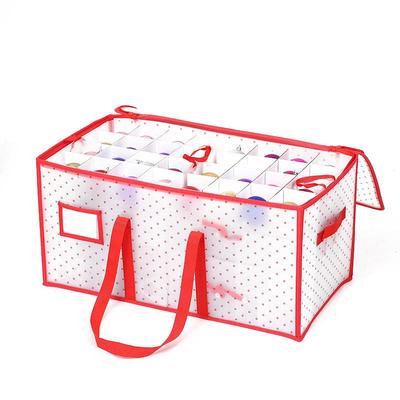 Verstellbare Weihnachtsbaumschmuck-Aufbewahrungsbox mit Fächern