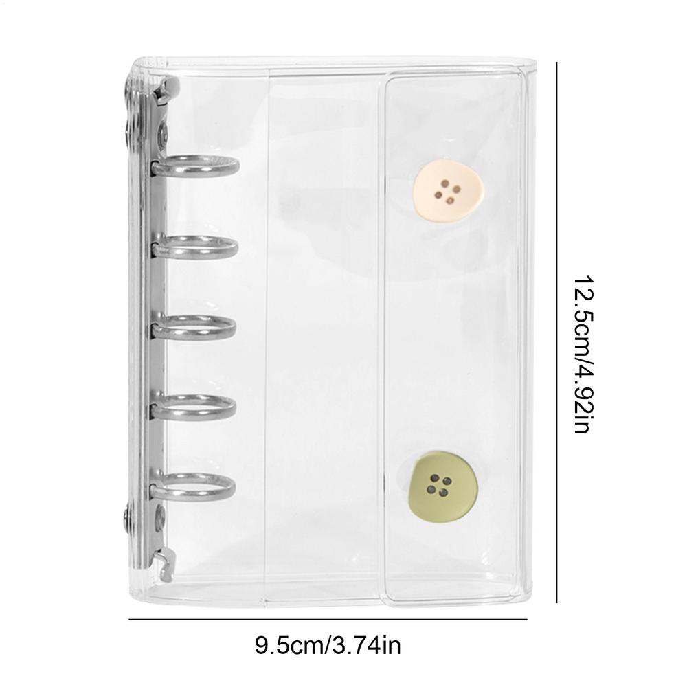 

Sticker Organizer Binder Sticker Binder Album Organizer Book Transparent Notebook Aesthetic Keeper for Scrapbooking Decoration зелений