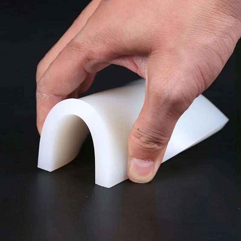 1PCS White Silicone Rubber Sheet 100x100mm 150x150mm 200x200mm 300X300mm 2/3/4/5/6/8/10/15mm Thick