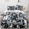 Zestaw pościeli Death Note Pojedynczy Podwójny Pełny Queen King Rozmiar Łóżko Zestaw Dorosłych Dzieci Sypialnia Poszewki Zestawy 3D Druk Anime Death Note