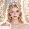 Baroque Style Princess Headband Gold Plated Bridal Tiara Fairy Rhinestone Headband  Pageant