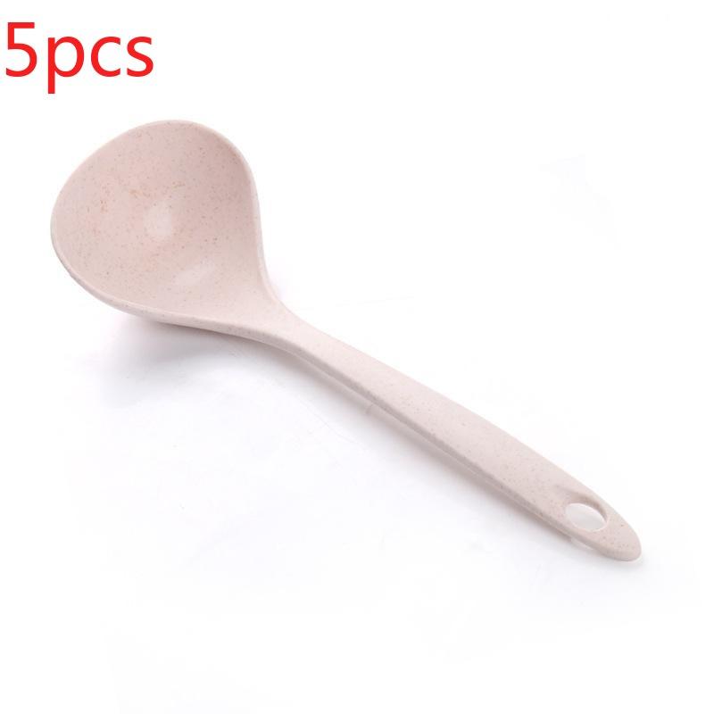 Vetecellulosa Vetehalm Stor sked Paddel Skopa Non-Stick slev Kökstillbehör