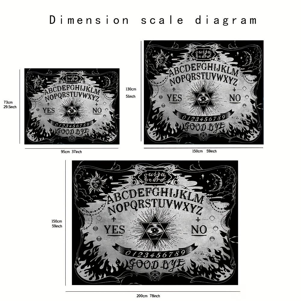 Ouija Board Tapestry" - Perfect for Edgy, Unique & Gothic Home Decor with Mysterious Charm and Bold Style