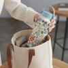 Portable Thermal Water Bottle INS Floral Thermal Cup Drinkware Insulated Water Bottle  Kitchenware
