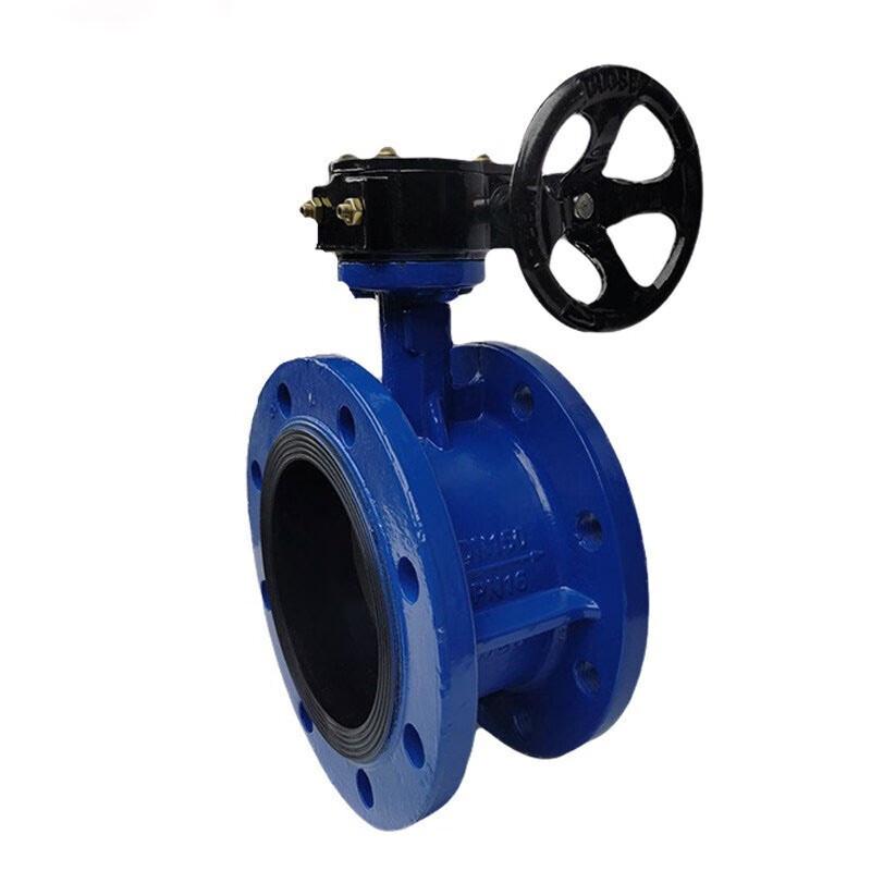 Manual Worm Gear Soft Seal Flange Butterfly Valve D341X-16